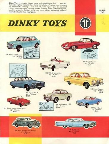 Catalogue Dinky Toys Meccano 1960 - 8e édition Anglaise - 31 Pages